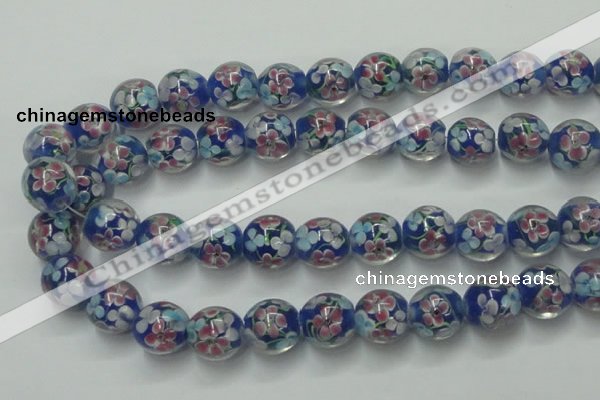 CLG762 15 inches 12mm round lampwork glass beads wholesale