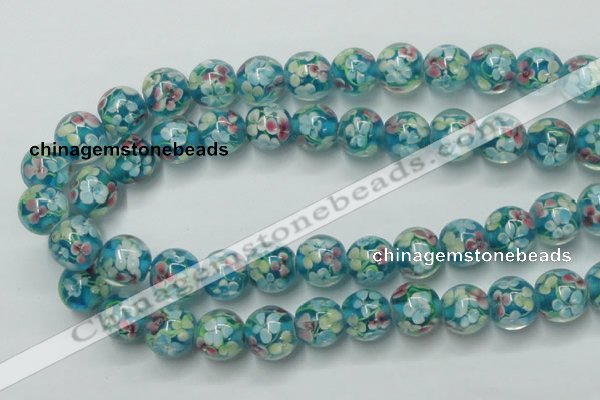 CLG763 15 inches 12mm round lampwork glass beads wholesale