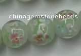 CLG764 15 inches 12mm round lampwork glass beads wholesale