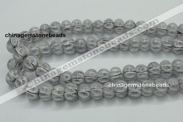 CLG776 14 inches 8*12mm rondelle lampwork glass beads wholesale