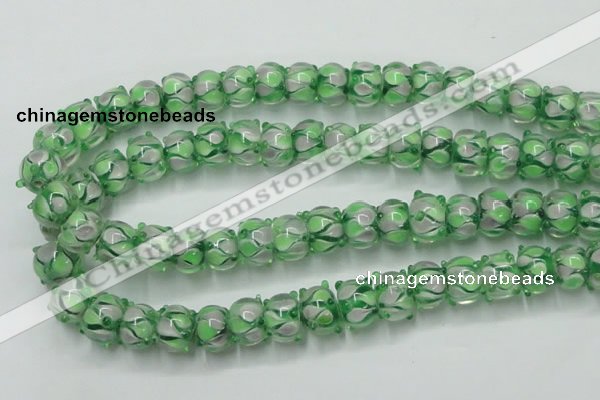 CLG778 14 inches 7*10mm rondelle lampwork glass beads wholesale