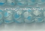 CLG780 14 inches 8*12mm rondelle lampwork glass beads wholesale