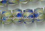 CLG782 14 inches 8*12mm rondelle lampwork glass beads wholesale