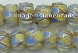 CLG784 14 inches 8*12mm rondelle lampwork glass beads wholesale