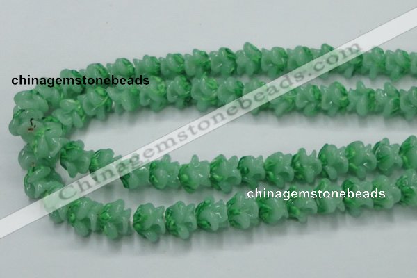 CLG791 15.5 inches 11*13mm rose lampwork glass beads wholesale