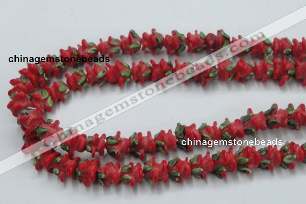 CLG795 15.5 inches 11*13mm rose lampwork glass beads wholesale