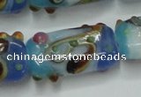 CLG805 15 inches 14*24mm rectangle lampwork glass beads wholesale