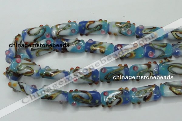 CLG805 15 inches 14*24mm rectangle lampwork glass beads wholesale