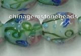 CLG826 15.5 inches 14*18mm pear lampwork glass beads wholesale