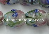 CLG827 15.5 inches 14*18mm pear lampwork glass beads wholesale