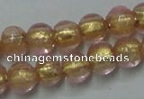 CLG830 12 inches 6mm round lampwork glass beads wholesale