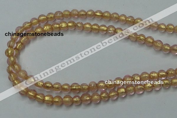 CLG830 12 inches 6mm round lampwork glass beads wholesale