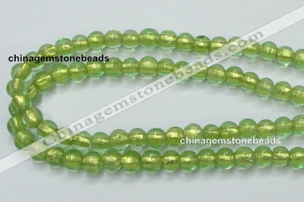 CLG837 15.5 inches 8mm round lampwork glass beads wholesale