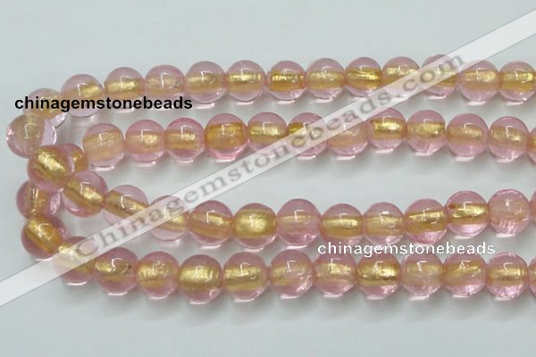 CLG838 15.5 inches 12mm round lampwork glass beads wholesale