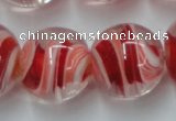 CLG852 15.5 inches 18mm round lampwork glass beads wholesale