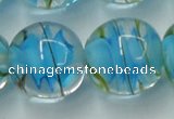 CLG854 15.5 inches 18mm round lampwork glass beads wholesale