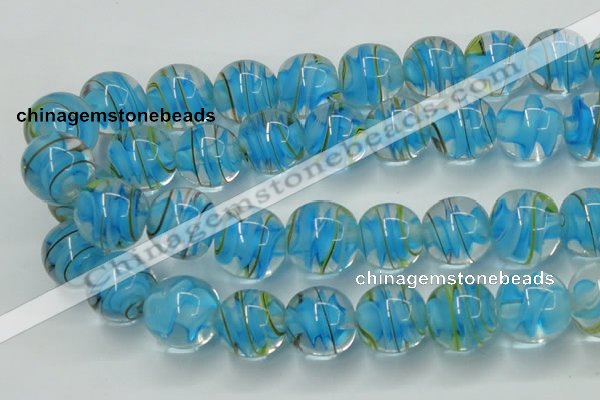 CLG854 15.5 inches 18mm round lampwork glass beads wholesale