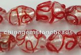 CLG880 2PCS 16 inches 12*18mm oval lampwork glass beads wholesale