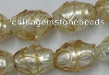 CLG881 2PCS 16 inches 12*18mm oval lampwork glass beads wholesale