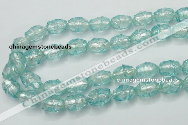 CLG883 2PCS 16 inches 12*18mm oval lampwork glass beads wholesale