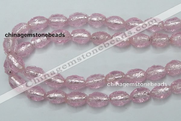 CLG884 2PCS 16 inches 12*18mm oval lampwork glass beads wholesale