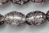 CLG885 2PCS 16 inches 12*18mm oval lampwork glass beads wholesale