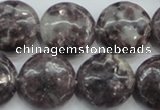 CLI01 15.5 inches 20mm flat round natural lilac jasper beads wholesale