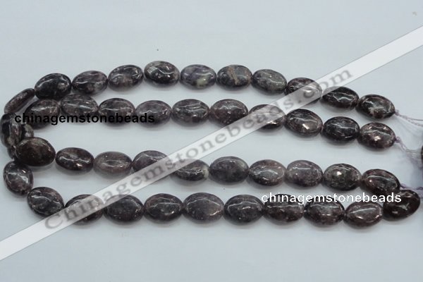 CLI05 15.5 inches 13*18mm oval natural lilac jasper beads wholesale