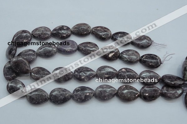CLI06 15.5 inches 18*25mm teardrop natural lilac jasper beads wholesale
