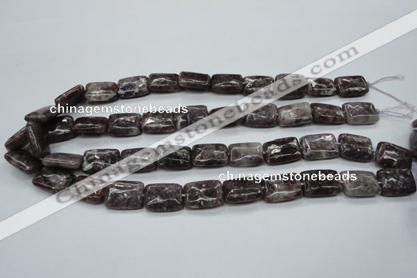 CLI14 15.5 inches 13*18mm rectangle lilac jasper beads wholesale