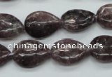 CLI20 15.5 inches 13*18mm flat teardrop lilac jasper beads wholesale