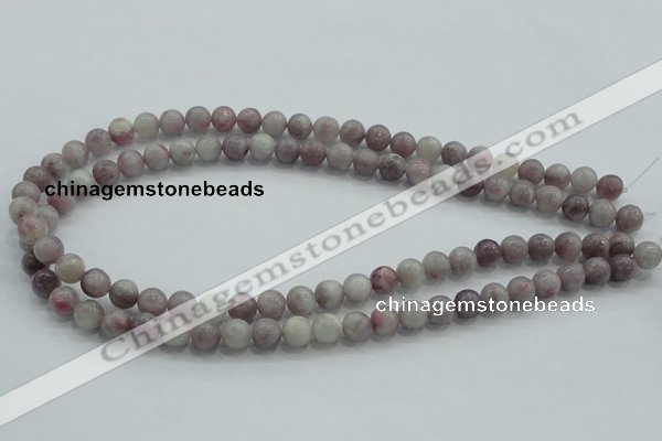 CLI52 15.5 inches 8mm round natural lilac jasper beads wholesale