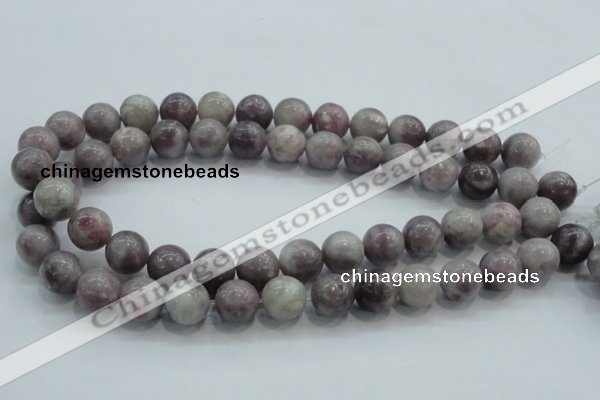 CLI55 15.5 inches 14mm round natural lilac jasper beads wholesale