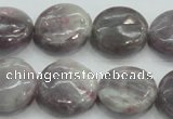 CLI56 15.5 inches 20mm flat round natural lilac jasper beads wholesale