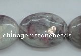 CLI59 15.5 inches 22*30mm oval natural lilac jasper beads wholesale