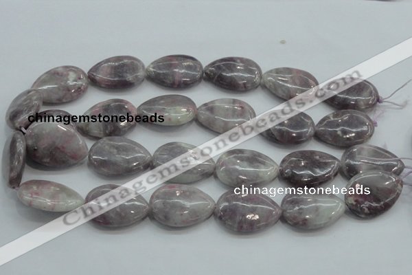 CLI61 15.5 inches 22*30mm teardrop natural lilac jasper beads wholesale