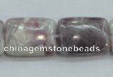 CLI64 15.5 inches 18*25mm rectangle natural lilac jasper beads wholesale