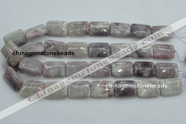 CLI64 15.5 inches 18*25mm rectangle natural lilac jasper beads wholesale