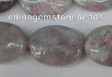 CLI70 15.5 inches 18*25mm oval lilac jasper beads wholesale