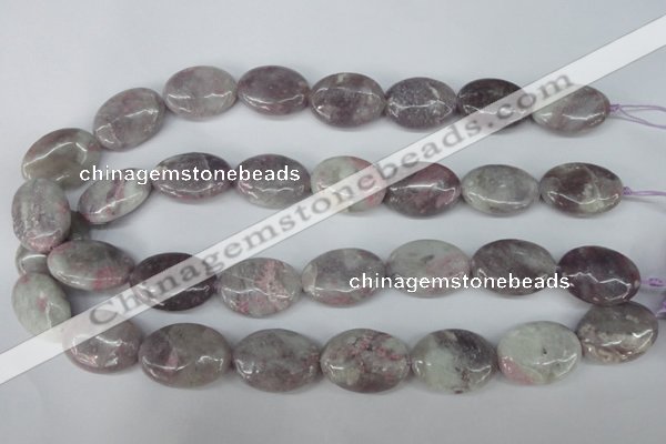 CLI70 15.5 inches 18*25mm oval lilac jasper beads wholesale