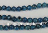 CLJ214 15.5 inches 6mm round dyed sesame jasper beads wholesale