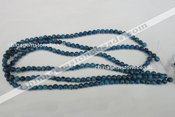 CLJ214 15.5 inches 6mm round dyed sesame jasper beads wholesale