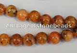 CLJ221 15.5 inches 8mm round dyed sesame jasper beads wholesale