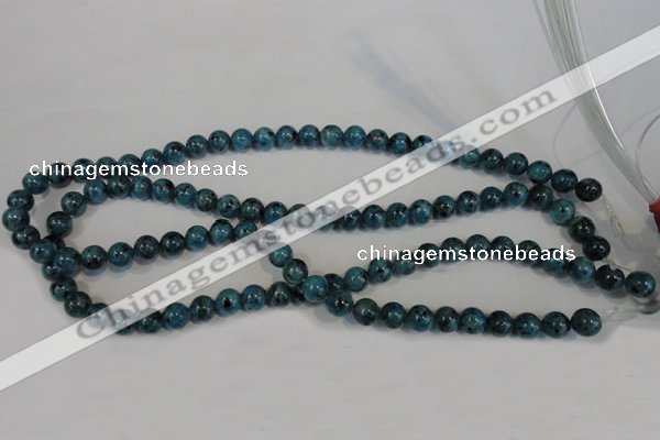 CLJ223 15.5 inches 8mm round dyed sesame jasper beads wholesale