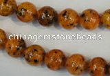 CLJ231 15.5 inches 10mm round dyed sesame jasper beads wholesale