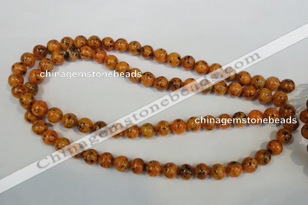 CLJ231 15.5 inches 10mm round dyed sesame jasper beads wholesale