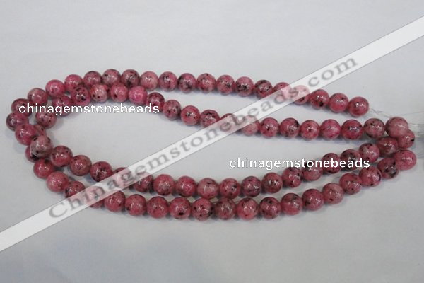 CLJ232 15.5 inches 10mm round dyed sesame jasper beads wholesale