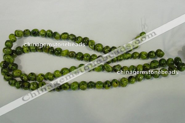 CLJ240 15.5 inches 10mm nuggets dyed sesame jasper beads wholesale