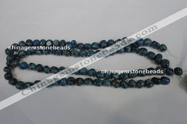 CLJ243 15.5 inches 10mm nuggets dyed sesame jasper beads wholesale