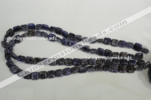 CLJ263 15.5 inches 10*10mm square dyed sesame jasper beads wholesale